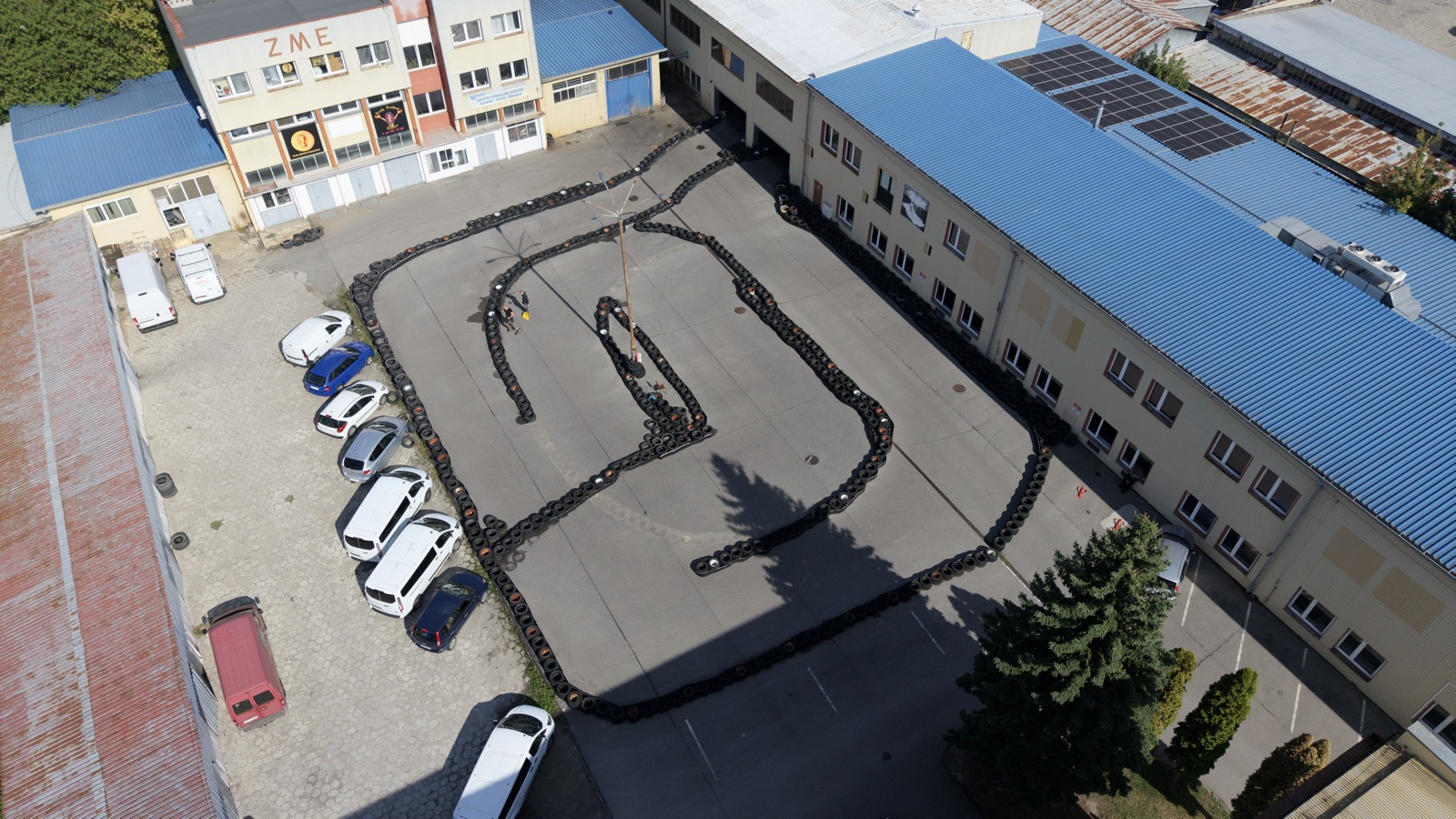 Nowy układ toru zewnętrznego ICF Karting z góry